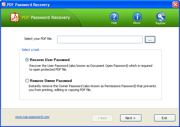 PDF Password Recovery