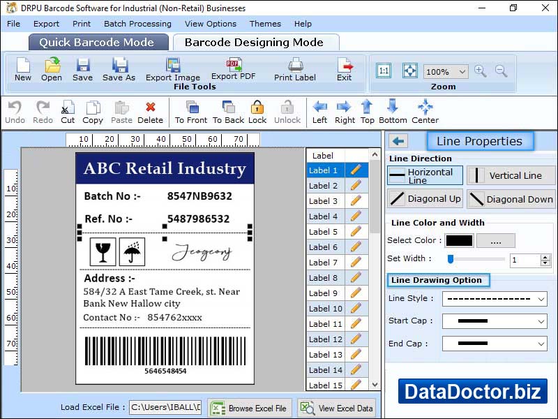 Generate Manufacturing Industry Barcodes