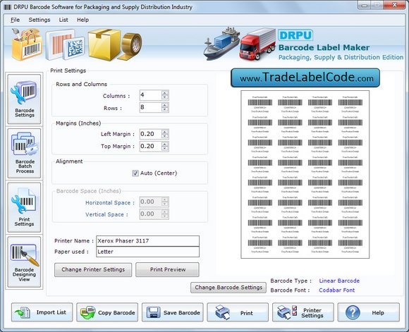 Parcels and Luggage Barcode Fonts