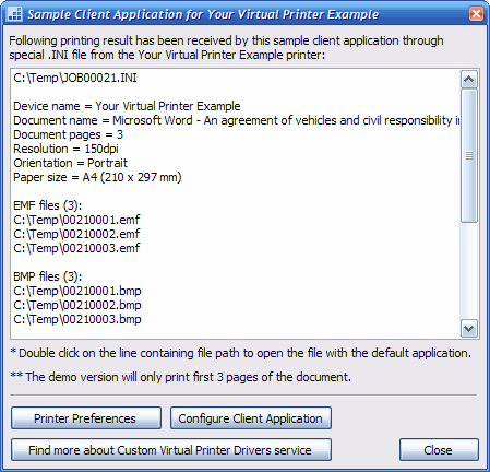 Virtual Printer Driver