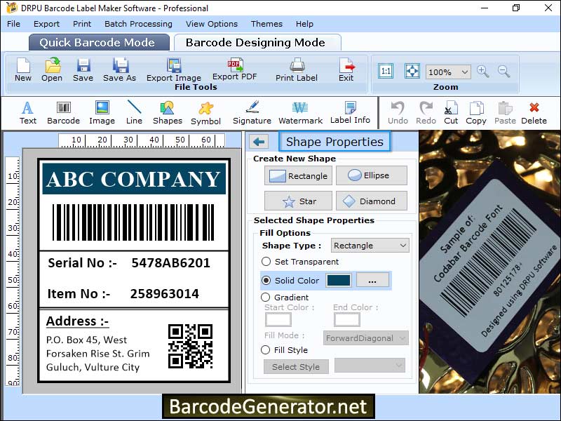 Barcode, Label, Generator, program, manufacture, colorful, coupons, logo, tool, design, objects, rectangle, ellipse, color, text, font, size, produces, customized, price, stickers, random, constant, sequential, series, tool, linear, 2D, mass, tags