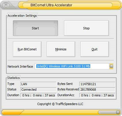 BitComet Ultra Accelerator Downloader
