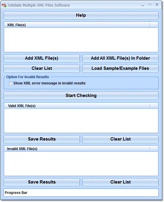 Validate Multiple XML Files Software