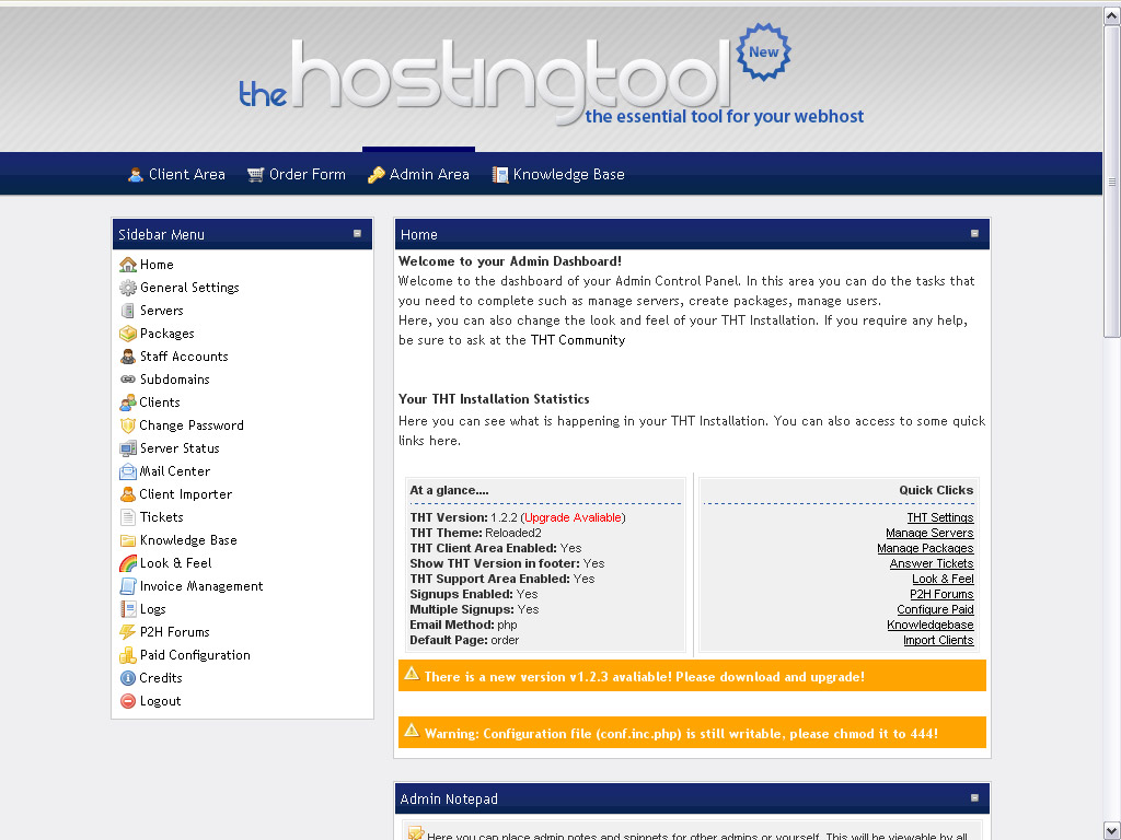 Webuzo for TheHostingTool