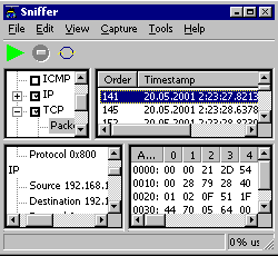 LAN/Wi-Fi/IM sniffer/Captures ICQ
