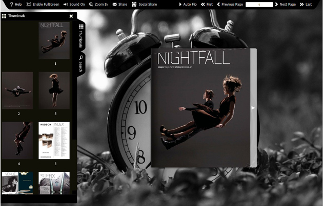 Flash Flip Book Template of Old time