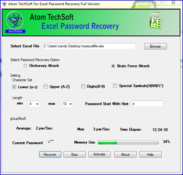 Excel Password Recovery