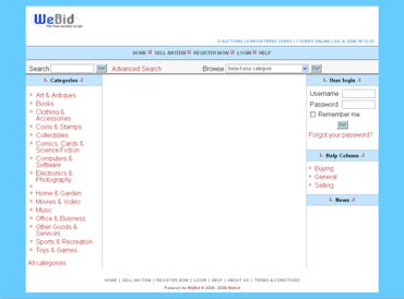 Webuzo for WeBid