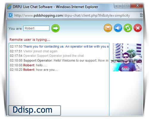 Chat on Website