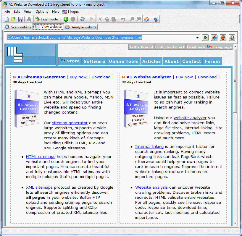 A1 Website Download Downloader
