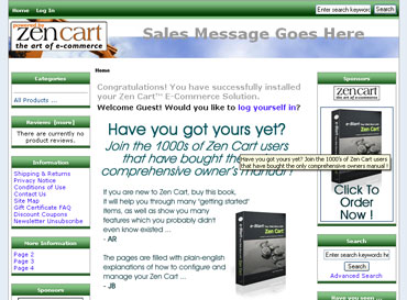 Webuzo for Zen Cart