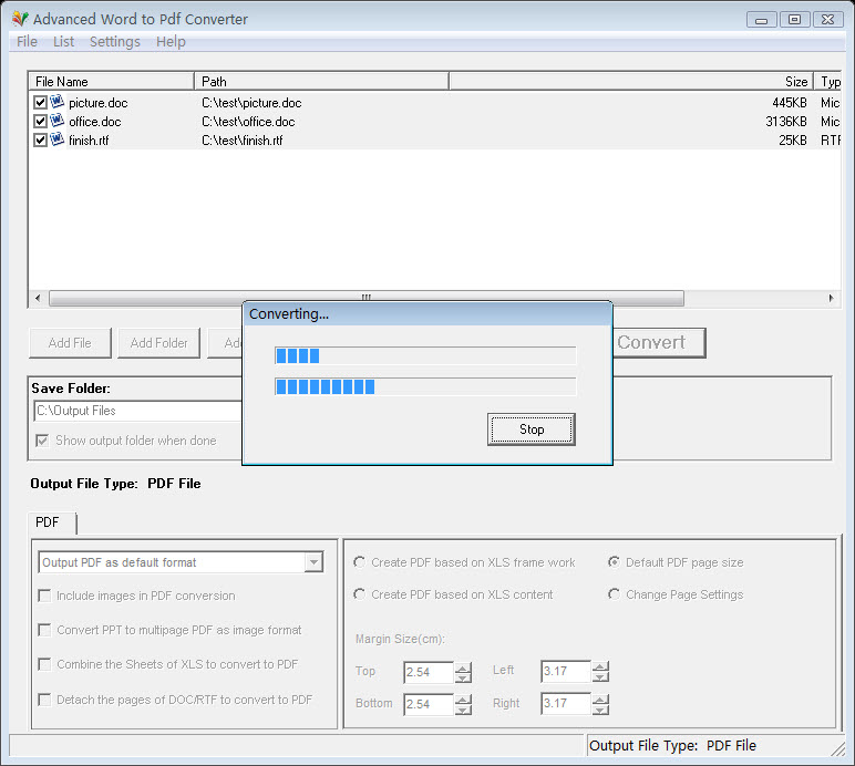 Advanced Word to Pdf Converter