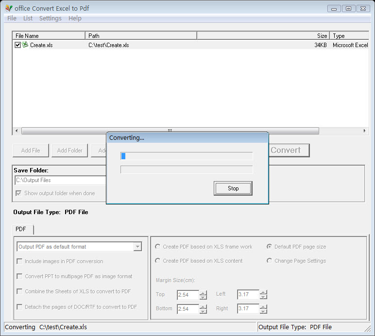 office Convert Excel to Pdf
