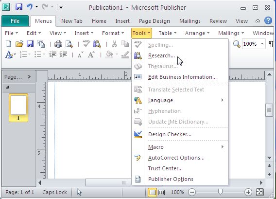 Classic Menu for Publisher 2010 Downloader