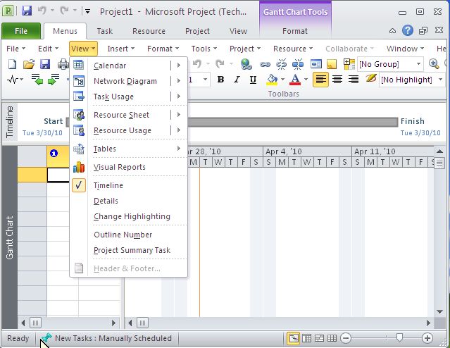 Classic Menu for Project 2010 Downloader