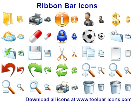 Ribbon Bar Icons
