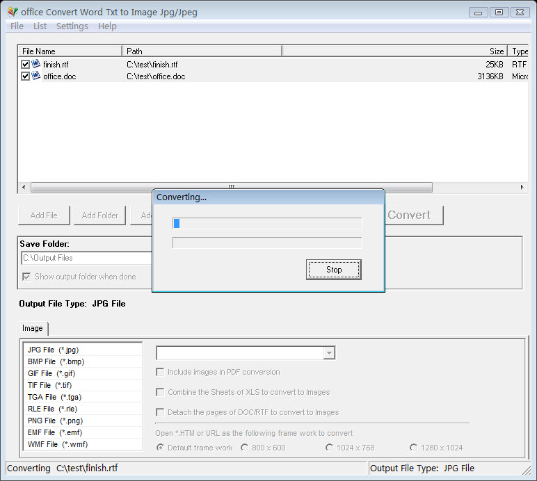office Convert Word Txt to Image Jpg