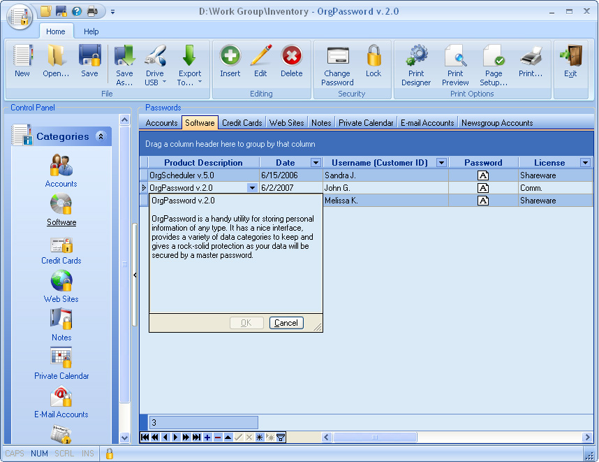 OrgPassword Downloader