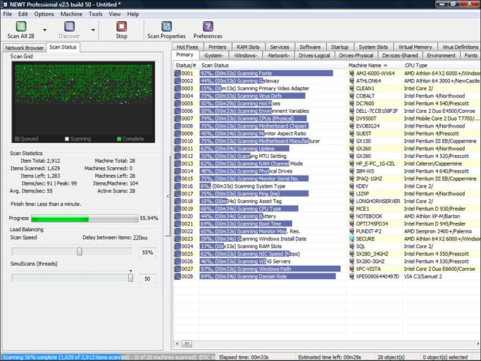 NEWT Professional Network Inventory Downloader