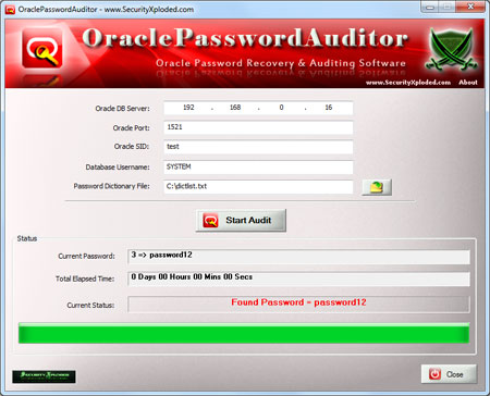 Oracle Password Auditor Downloader