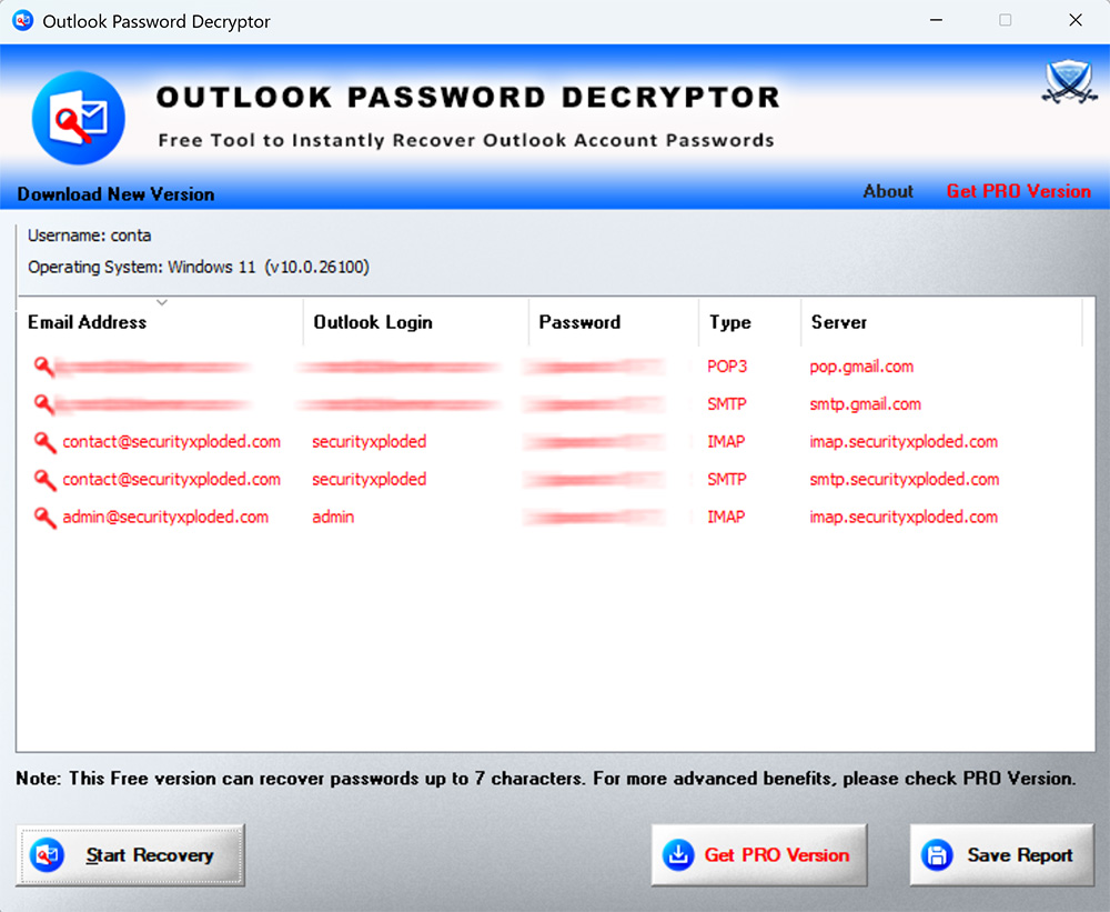 Outlook Password Decryptor Downloader