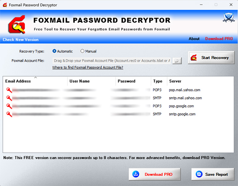 Foxmail Password Decryptor Downloader