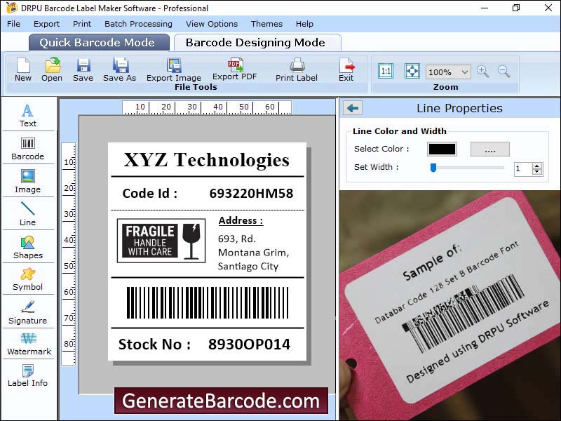 Código de barras, fabricante, herramienta, herramienta, software, editores, bibliotecas, empresas de la industria, profesionales, imágenes, fotografías, 2D, lineal, etiquetas, pegatinas, cupones, etiquetas, elipse, rectángulo redondeado, formato