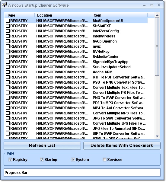 Windows Startup Cleaner Software