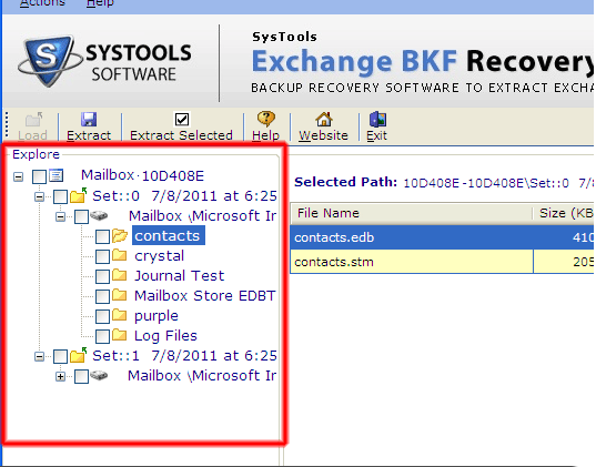 Backup Recovery of Exchange