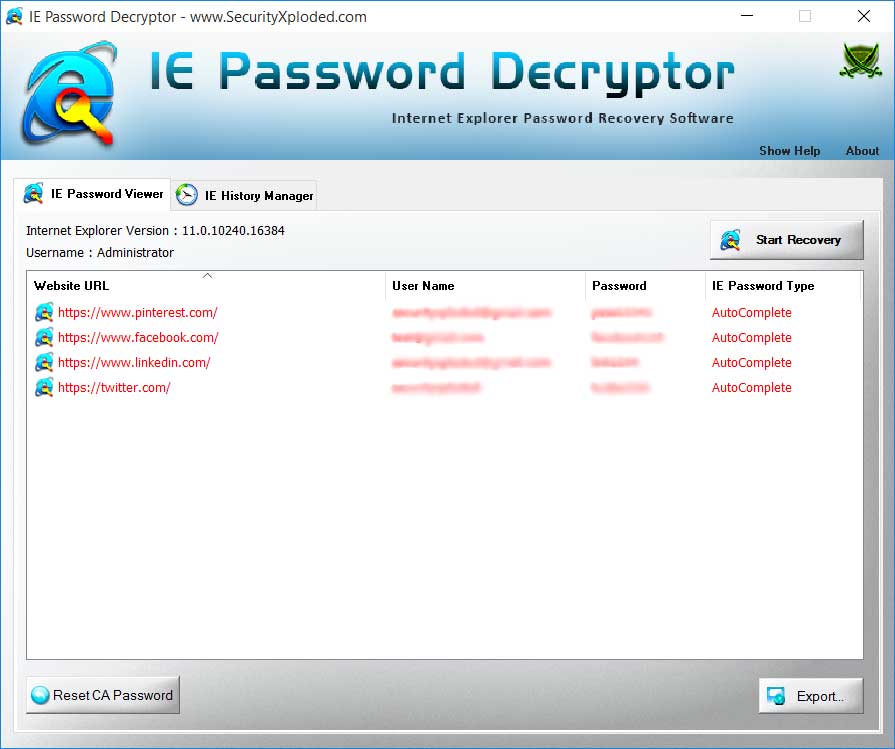 IE Password Decryptor Downloader