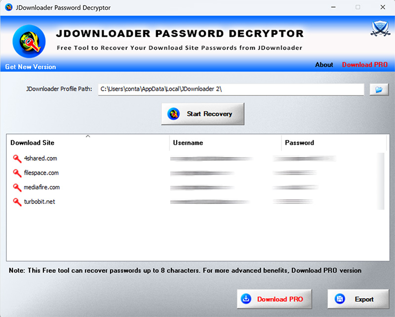 JDownloader Password Decryptor Downloader