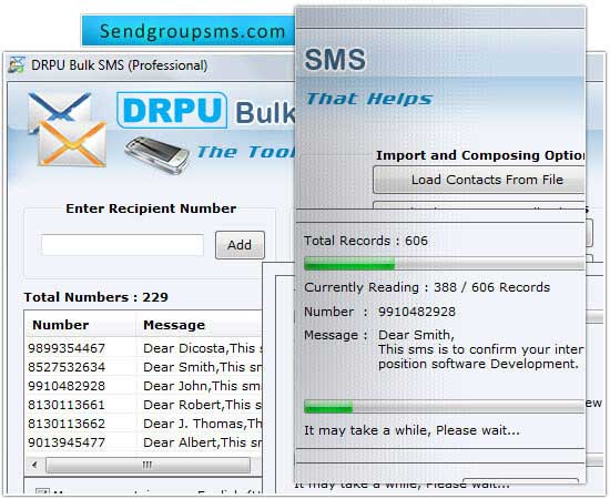 SMS Da Web
