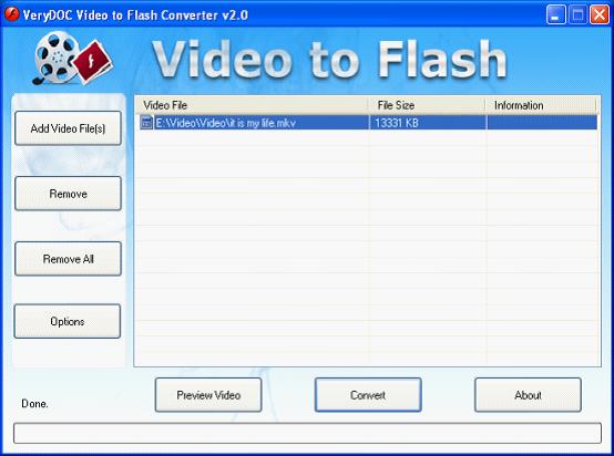 MKV to FLV Converter