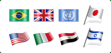 Icons for Land Vista Style Flags