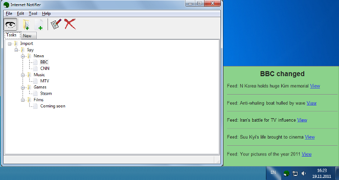 Internet Notifier