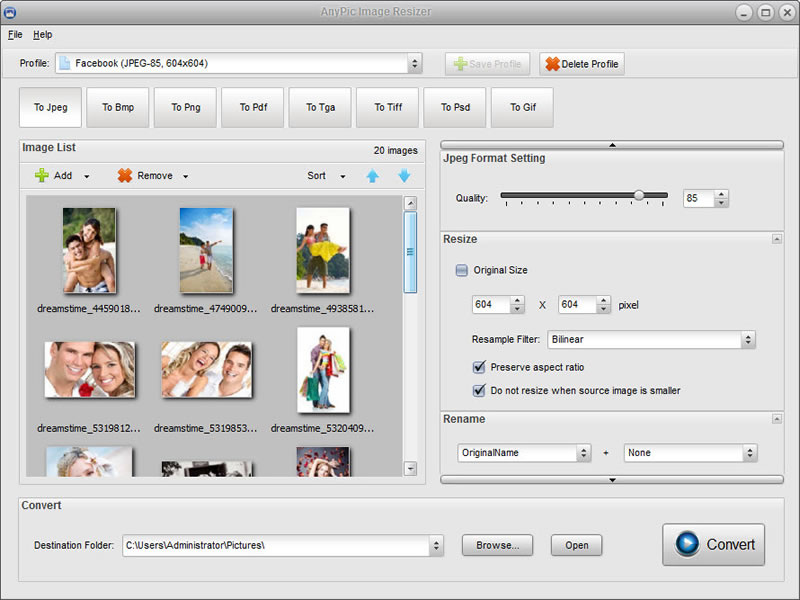 PearlMountain Image Resizer Free