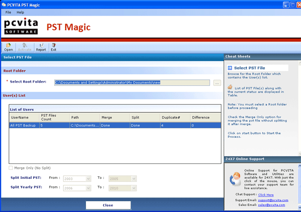 Add PST Folder List