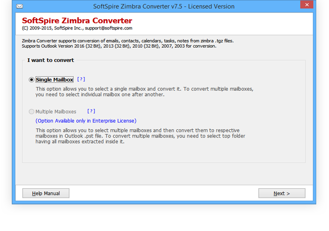 Zimbra to Outlook