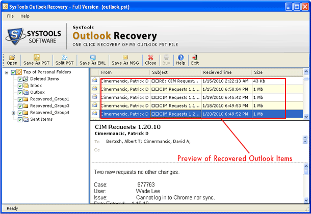 Outlook Scan Repair Tool