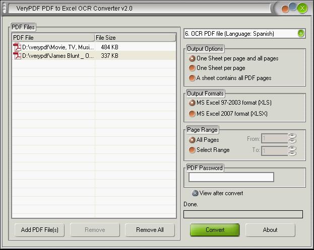PDF to OpenOffice OCR Converter