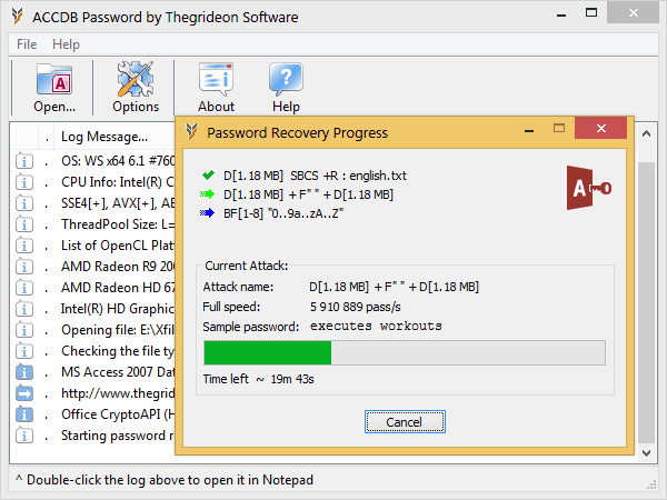 ACCDB Password