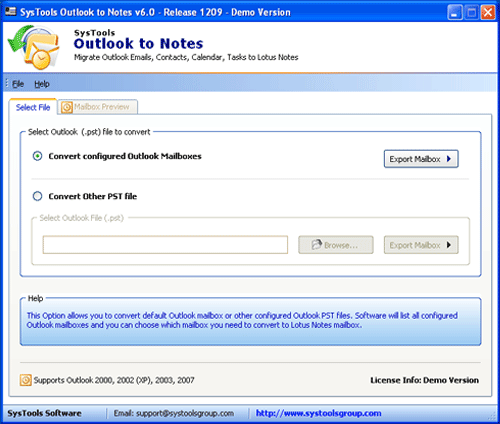 Free Download Outlook to Lotus Notes