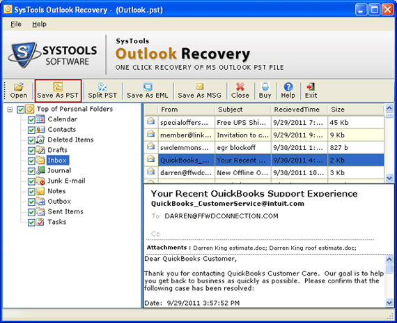 Best PST Recovery Tool