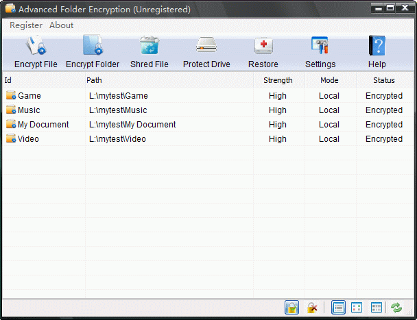 Advanced Folder Encryption tool