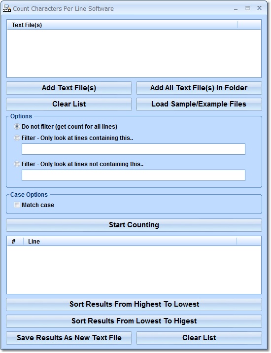 Count Characters Per Line Software
