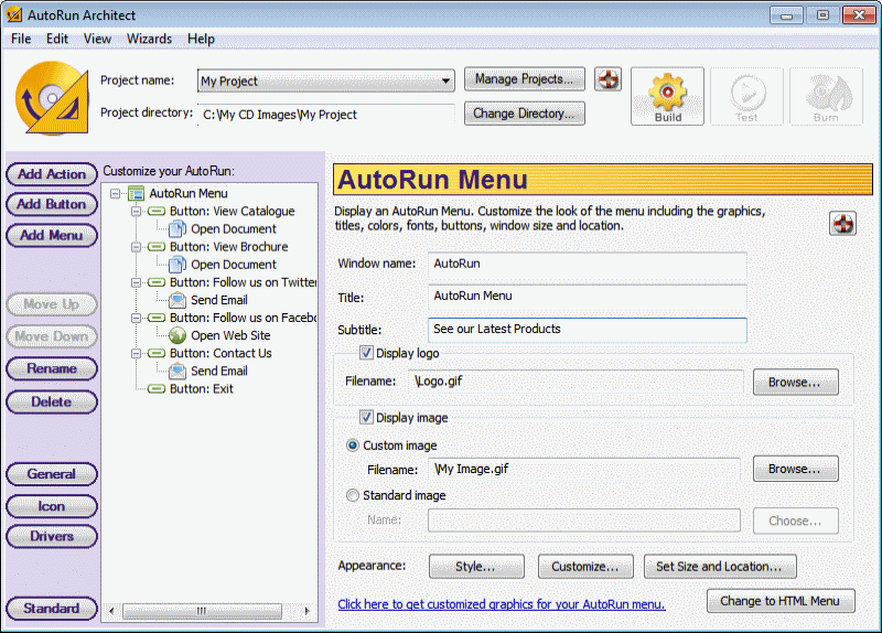 AutoRun Architect tool