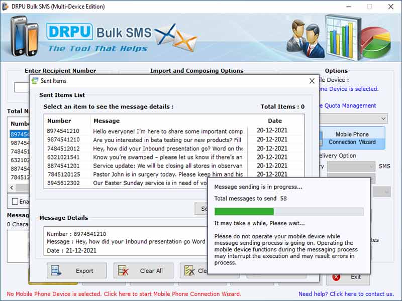 Sending Bulk SMS