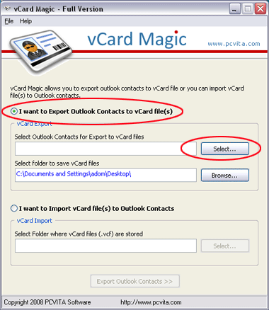 Import Multiple vCard Contacts in Outlook