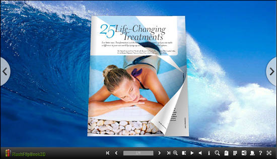 Flipping Book 3D Themes Pack: Seawave