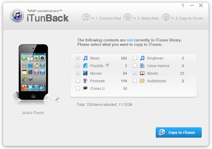 Wondershare iTunBack